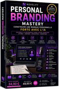 Livre numérique Novelify sur la maîtrise du personal branding avec l’IA, couverture avec titre et design moderne.