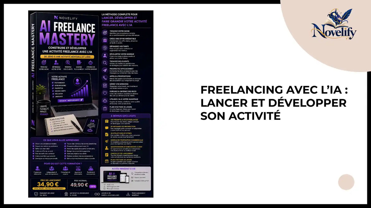 Freelancing avec l&rsquo;IA : lancer et d&eacute;velopper son activit&eacute; by@Outfy