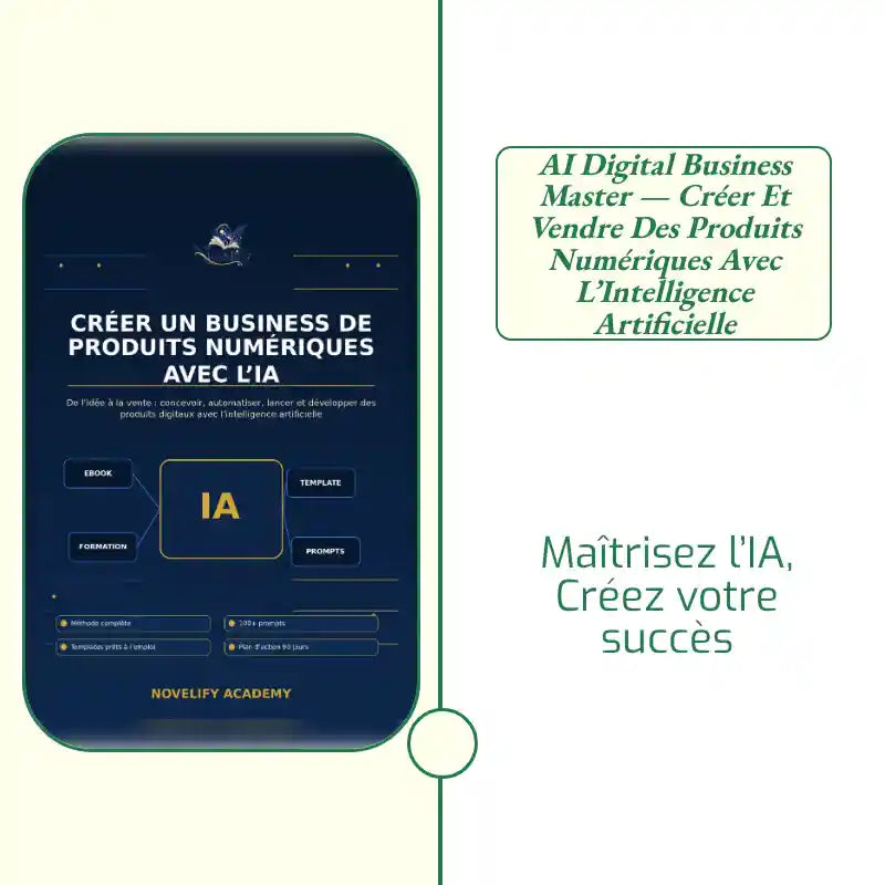 AI Digital Business Master &mdash; Cr&eacute;er et Vendre des Produits Num&eacute;riques avec l&rsquo;Intelligence Artificielle by@Outfy